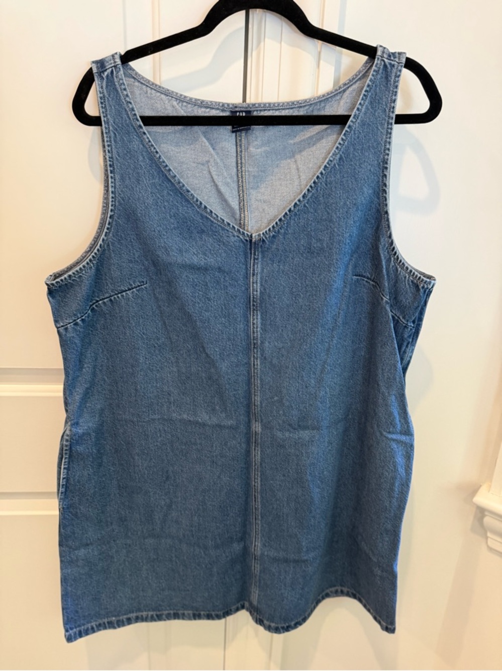 Gap UltraSoft Denim Mini Dress XL Medium Wash